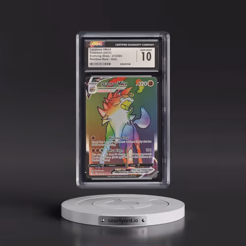 2021 Evolving Skies #213/203 Lycanroc VMAX - Holo Secret (CGC 10 GEM MINT)
