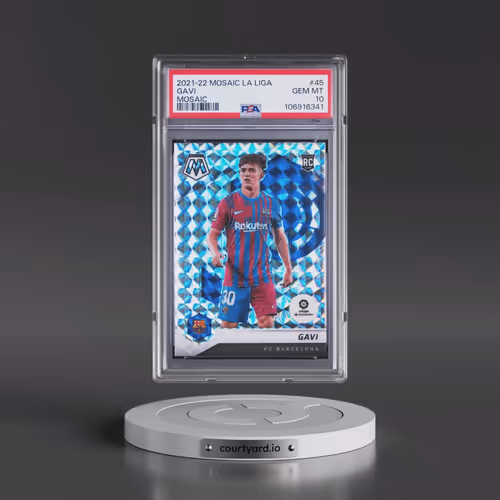 2021 Panini Mosaic La Liga #45 Gavi - Mosaic (PSA 10 GEM MINT)