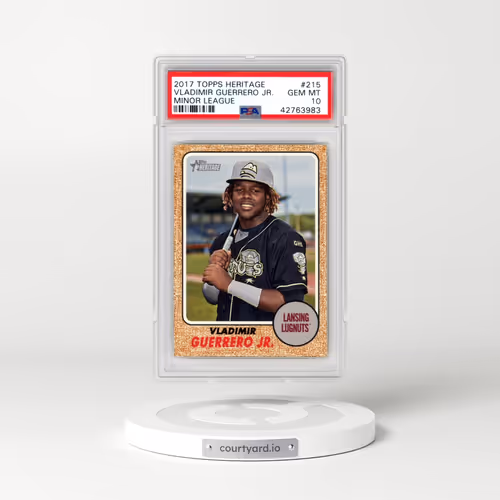 2017 Topps Heritage Minor League #215 Vladimir Guerrero Jr. (PSA 10 GEM MINT)