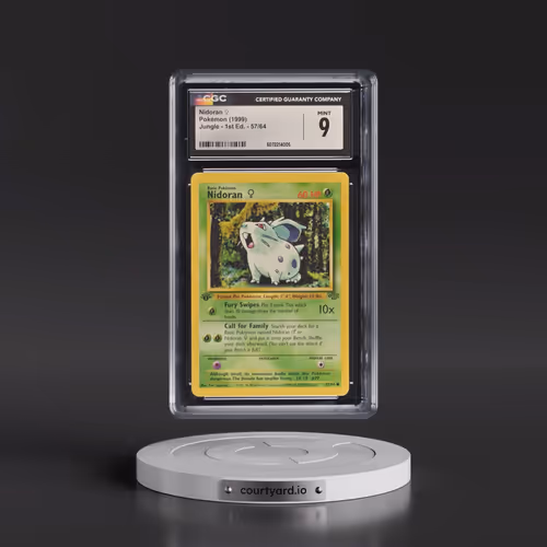 1999 Jungle #57/64 Nidoran â?? - 1st Edition 1st Edition (CGC 9 MINT)