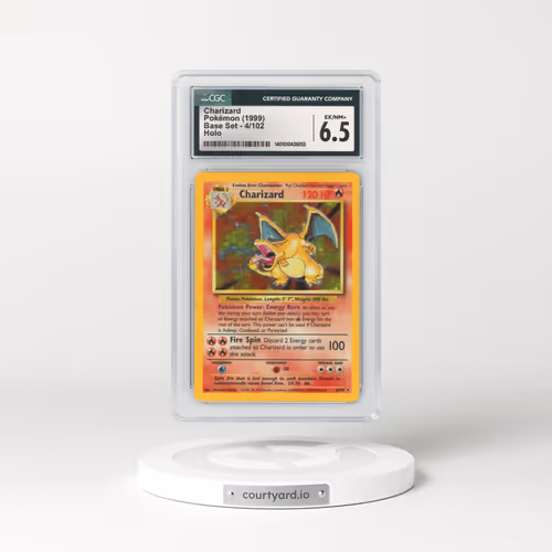 1999 Base Set #4 Charizard - Holo (CGC 6.5 EX-MT+)