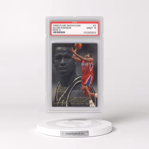 1996 Flair Showcase #3 Allen Iverson - Row 2 (PSA 9 MINT)