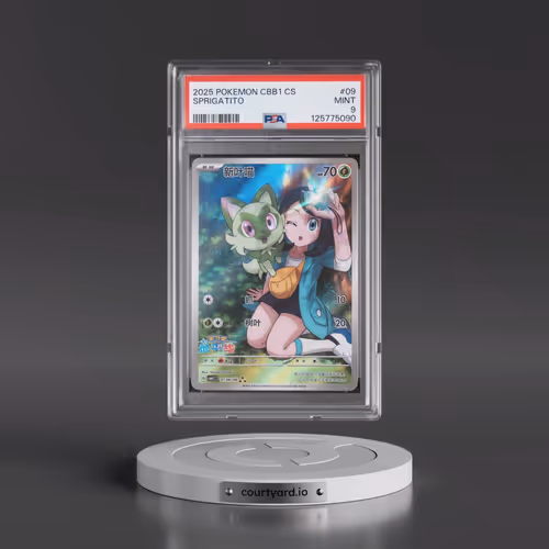 2025 Pokémon Simplified CBB1 C-Gem Pack Vol 1 #09 Sprigatito (PSA 9 MINT)