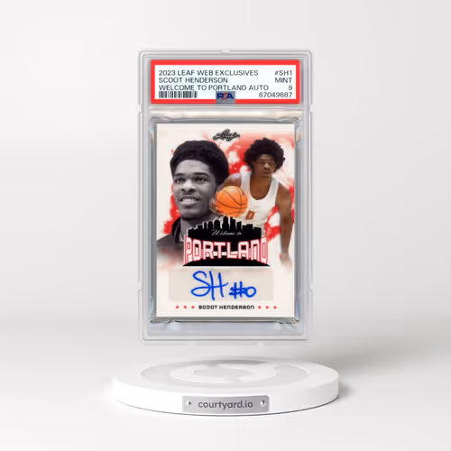 2023 Leaf Web Exclusives #SH1 Scoot Henderson - Welcome to Portland Autograph (PSA 9 MINT)