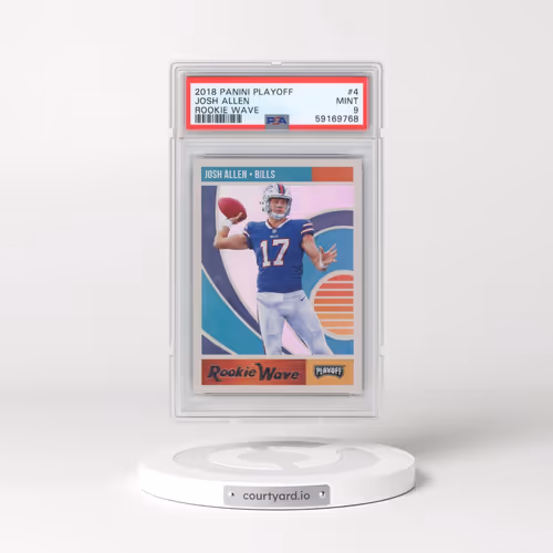 2018 Panini Playoff Rookie Wave #4 Josh Allen (PSA 9 MINT)