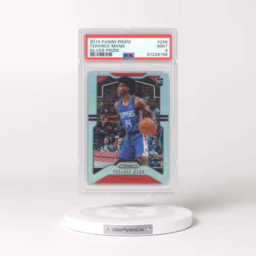 2019 Panini Prizm #296 Terance Mann - Silver Prizm (PSA 9 MINT)