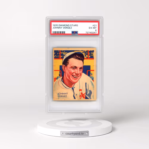 1935 Diamond Stars #21 Johnny Vergez (PSA 6 EX-MT)