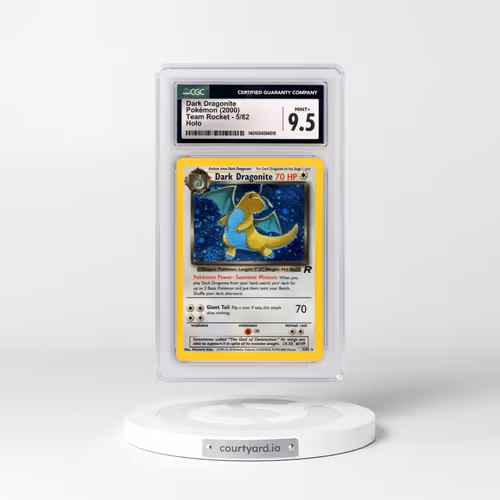 1999 Team Rocket #5/82 Dark Dragonite - Holo (CGC 9.5 MINT+)