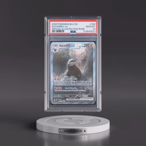 2025 Pokémon Blk EN-Black Bolt #168 Excadrill EX - Holo Special Illustration Rare (PSA 10 GEM MINT)