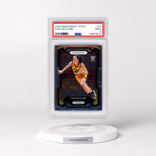 2024 Panini Prizm Draft Picks #57 Caitlin Clark (PSA 9 MINT)