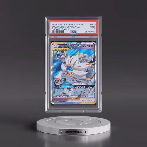 2019 Pokémon Sun & Moon Dream League #020 Solgaleo & Lunala GX - Holo (PSA 9 MINT)