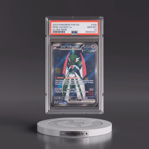 2023 Pokémon Par EN-Paradox Rift #225 Iron Valiant EX - Holo Ultra Rare (PSA 10 GEM MINT)