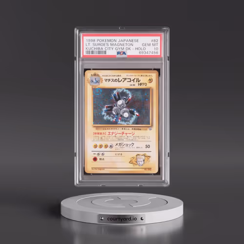 1998 Pokémon Kuchiba City Gym Deck #82 LT. Surge's Magneton - Holo (PSA 10 GEM MINT)
