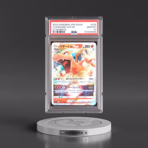 2022 Pokémon Sword & Shield Star Birth #015 Charizard Vstar (PSA 10 GEM MINT)