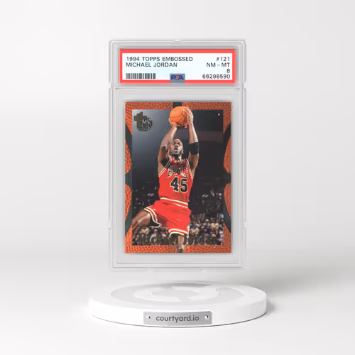 1994 Topps Embossed #121 Michael Jordan (PSA 8 NM-MT)