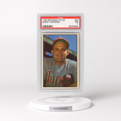 1953 Bowman Color #28 Smoky Burgess (PSA 7 NM)