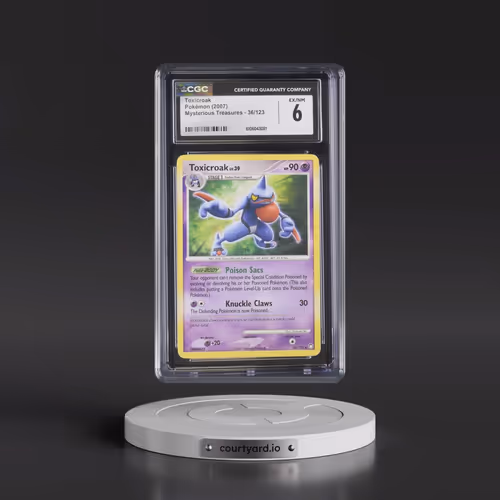 2007 Mysterious Treasures #36/123 Toxicroak (CGC 6 EX-NM)