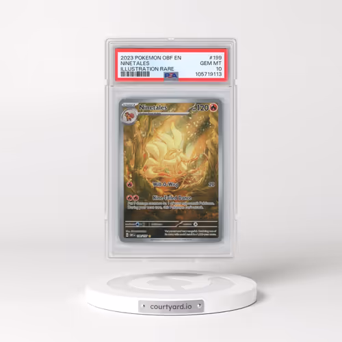 2023 Pokémon Obf EN-Obsidian Flames #199 Ninetales - Illustration Rare (PSA 10 GEM MINT)