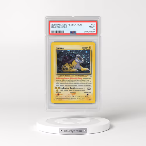 2001 Pokémon Neo Revelation #13 Raikou - Holo (PSA 9 MINT)