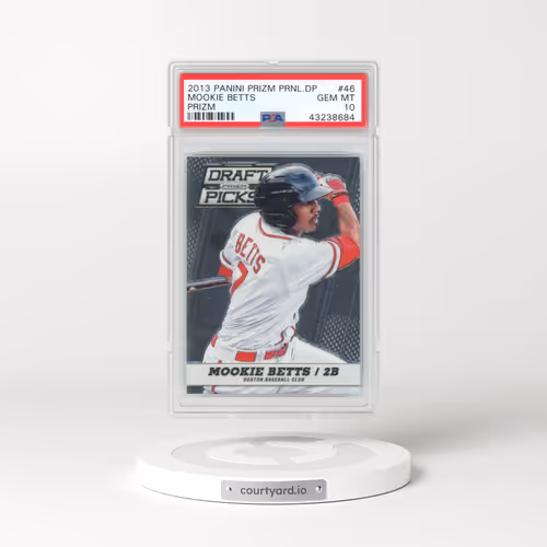 2013 Panini Prizm Perennial Draft Picks #46 Mookie Betts - Prizm (PSA 10 GEM MINT)