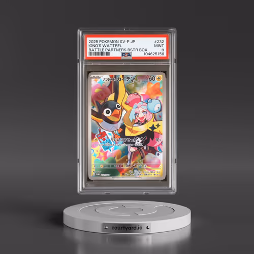 2025 Pokémon SV-P Promo #232 Iono's Wattrel - Battle Partners Booster Box (PSA 9 MINT)