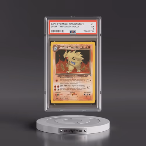 2002 Pokémon Neo Destiny #11 Dark Tyranitar - Holo (PSA 5 EX)
