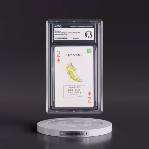 1996 Yellow Deck (Pocket Monster Pikachu Back) #2¦ Metapod (CGC 9.5 MINT+)