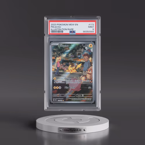 2023 Pokémon Mew EN-151 #173 Pikachu - Illustration Rare (PSA 9 MINT)