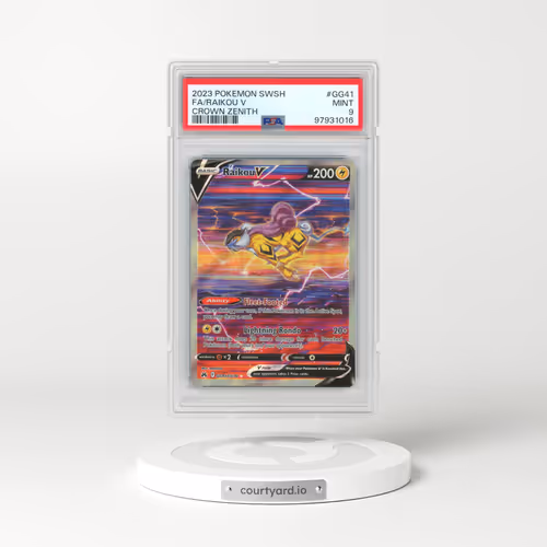 2023 Pokémon Sword and Shield Crown Zenith #GG41 Raikou V - Holo Full Art (PSA 9 MINT)