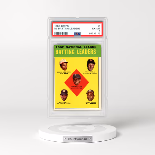 1963 Topps #1 NL Batting Leaders (PSA 6 EX-MT)