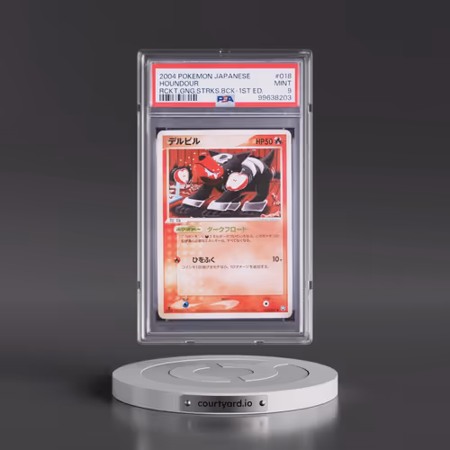 2004 Pokémon Rocket Gang Strikes Back #018 Houndour - 1st Edition (PSA 9 MINT)
