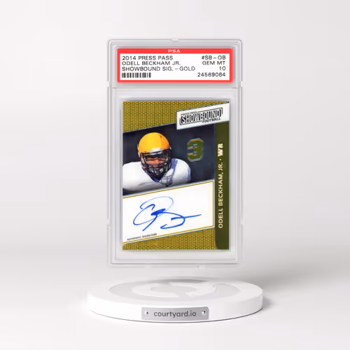 2014 Press Pass Showbound Signatures #SB-OB Odell Beckham Jr. - Gold (PSA 10 GEM MINT)