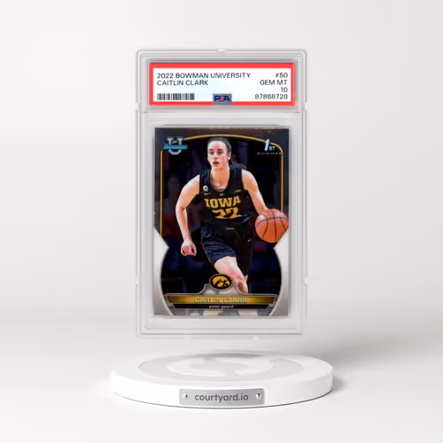 2022 Bowman Chrome University #50 Caitlin Clark (PSA 10 GEM MINT)
