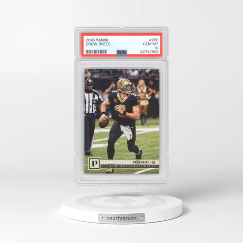 2018 Panini #200 Drew Brees (PSA 10 GEM MINT)