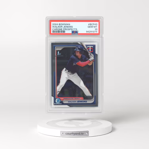 2024 Bowman Chrome Prospects #BCP43 Walker Jenkins (PSA 10 GEM MINT)