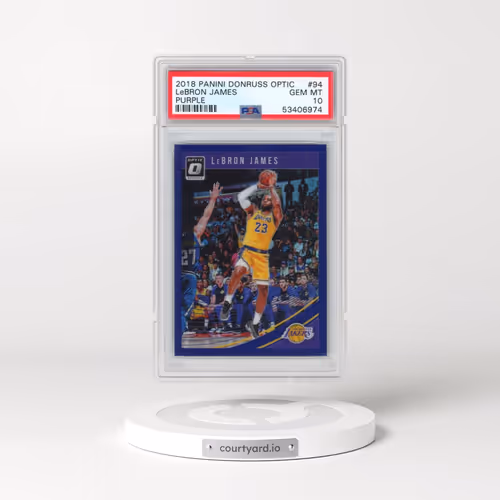2018 Panini Donruss Optic #94 LeBron James - Purple (PSA 10 GEM MINT)