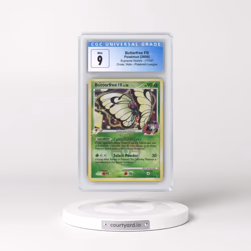 2009 Pokémon Platinum Supreme Victors #17 Butterfree FB - Holo Crosshatch-2010 Pokemon League (CGC 9