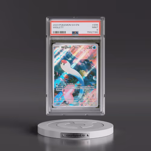 2023 Pokémon Svi EN-Scarlet & Violet #206 Wiglett - Illustration Rare (PSA 9 MINT)
