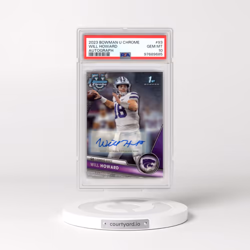 2023 Bowman University Chrome #93 Will Howard - Autograph (PSA 10 GEM MINT)