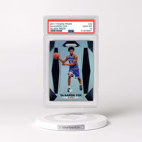 2017 Panini Prizm #24 DE'Aaron Fox - Silver Prizm (PSA 10 GEM MINT)