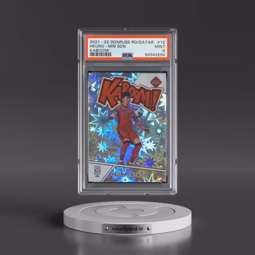 2021 Panini Donruss Road to Qatar Kaboom! #12 Heung-Min Son (PSA 9 MINT)