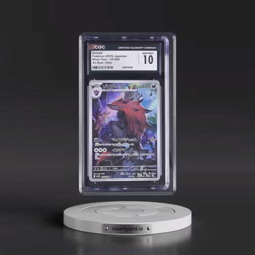 2025 Pokémon Sv11w-White Flare #141 Zoroark - Art Rare (CGC 10 GEM MINT)