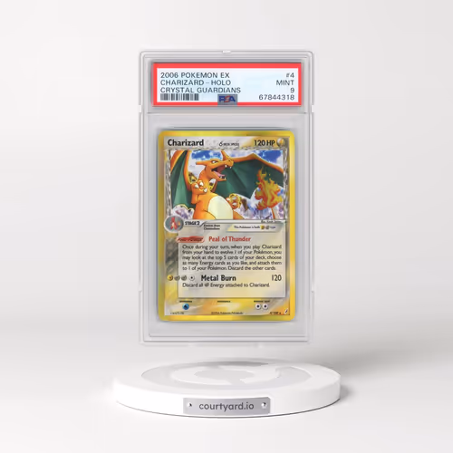 2006 Pokémon EX Crystal Guardians #4 Charizard - Holo (PSA 9 MINT)