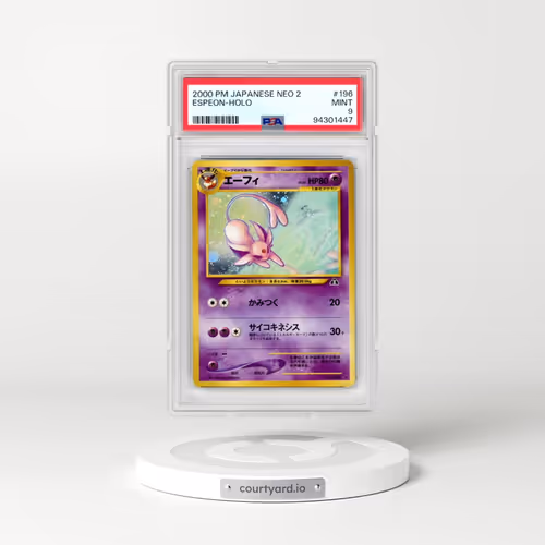 2000 Pokémon Neo 2 #196 Espeon - Holo (PSA 9 MINT)