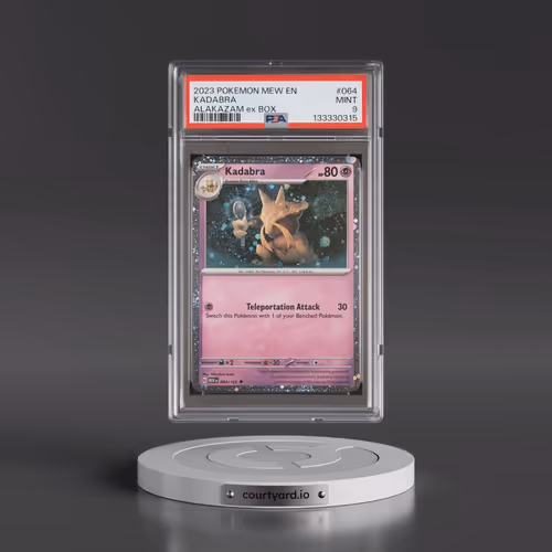 2023 Pokémon Mew EN-151 #064 Kadabra - Alakazam EX Box (PSA 9 MINT)