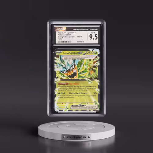 2024 Pokémon Twm EN-Twilight Masquerade #025 Teal Mask Ogerpon EX - Holo (CGC 9.5 MINT+)