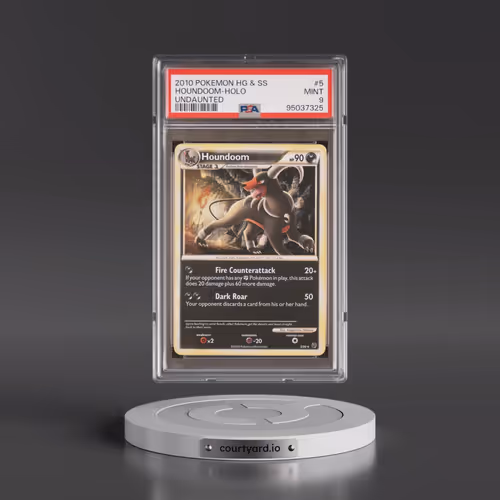 2010 Pokémon Heartgold & Soulsilver Undaunted #5 Houndoom - Holo (PSA 9 MINT)