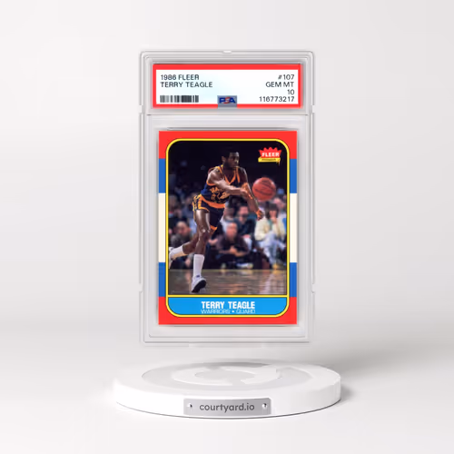 1986 Fleer #107 Terry Teagle (PSA 10 GEM MINT)