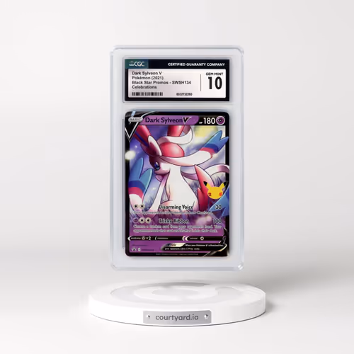 2017 Black Star Promos - Sword & Shield #SWSH134 Dark Sylveon V - Holo Celebrations Collection - Dark Sylveon V (CGC 10 GEM MINT)