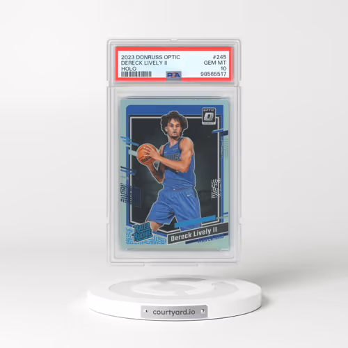 2023 Panini Donruss Optic #245 Dereck Lively II - Holo (PSA 10 GEM MINT)